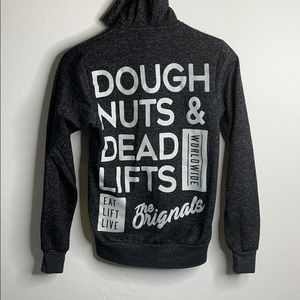 Doughnuts and Deadlifts Zipped Hoodie